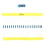 20x Résistances métal ¼W - 0.25w - 1% - 51Kohm 51K ohm