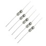 5x Fusibles verre 3.6x10mm fusion lente - temporisé - 0.5A - T0.5A - 250v