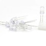 10x LED Cristal - couleur Blanc - 5mm - 3.5v - 35led002