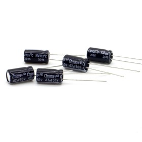 5x Condensateur chimique 47uF - 50V - 6.3x11mm - p:2.5mm  Chengxing