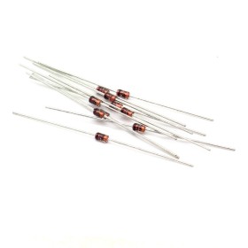 10x Zener Diode 1N4733A - 1w - 5.1v - DO41 - Onsemi - 127diod0431