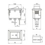 5x Mini Interrupteur à bascule SPST - KCD1-11 3A 250v 10x15mm on/off - 27int003